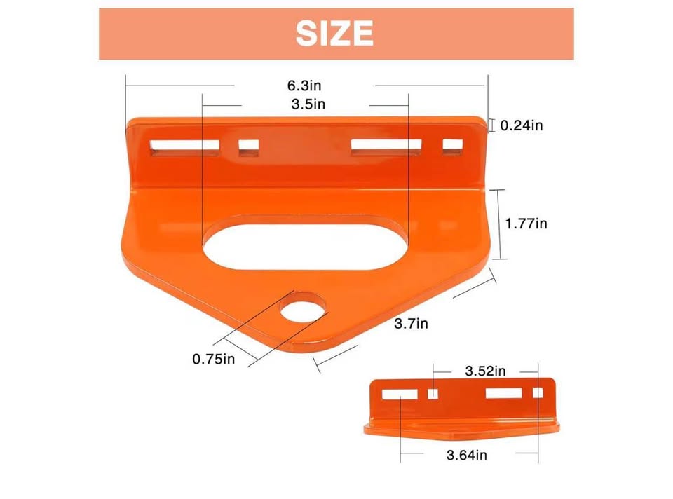 Zero Turn Mower Trailer Tow Hitch 1/4"(6mm) - Heavy Duty Lawn Mower Trailer Hitc