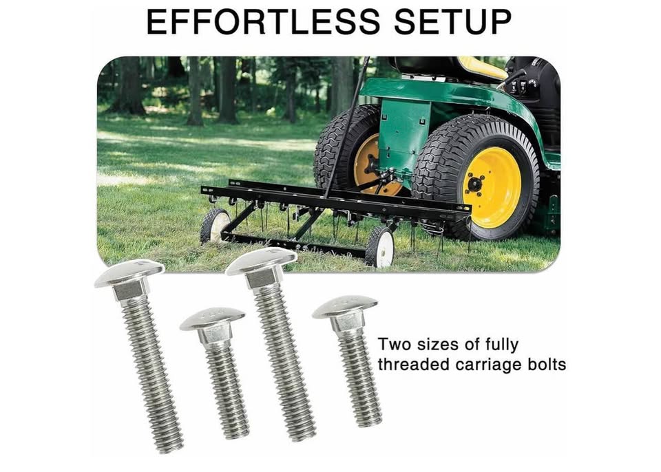 Zero Turn Mower Trailer Tow Hitch 1/4"(6mm) - Heavy Duty Lawn Mower Trailer Hitc