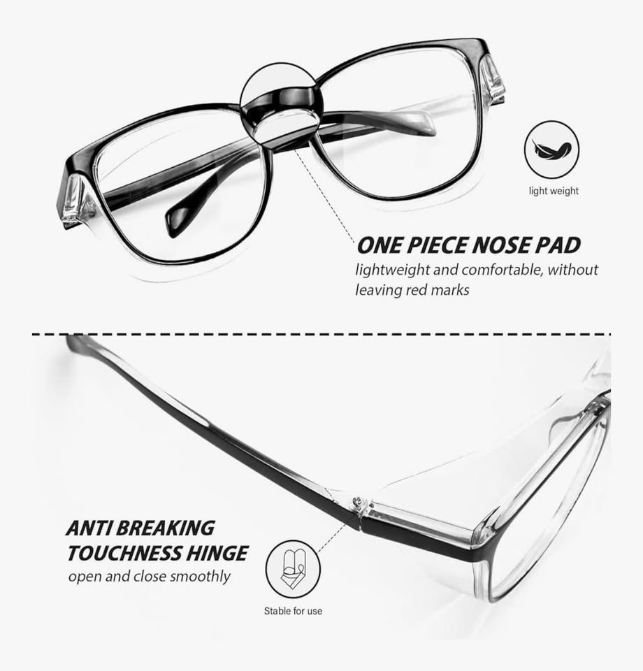 safety glasses women men anti fog glasses for protective eyewear blue light bloc
