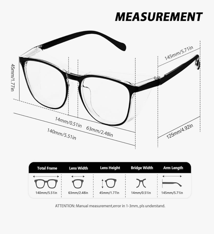 safety glasses women men anti fog glasses for protective eyewear blue light bloc