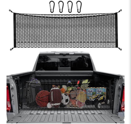 Truck Bed Cargo Net 50"x18" for Pickup - Durable Storage Organizer
50"x18" F150 