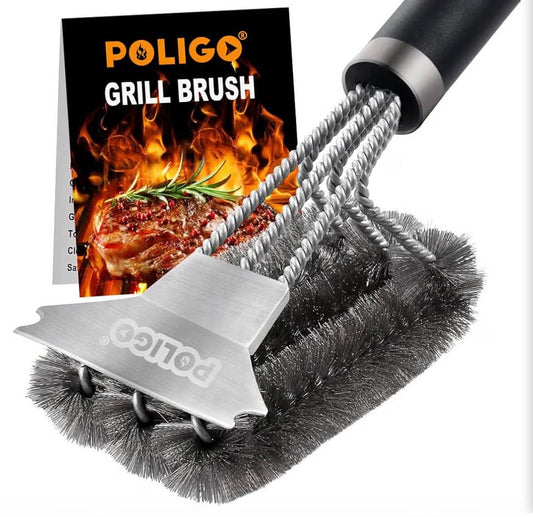 POLIGO Grill Brush and Scraper