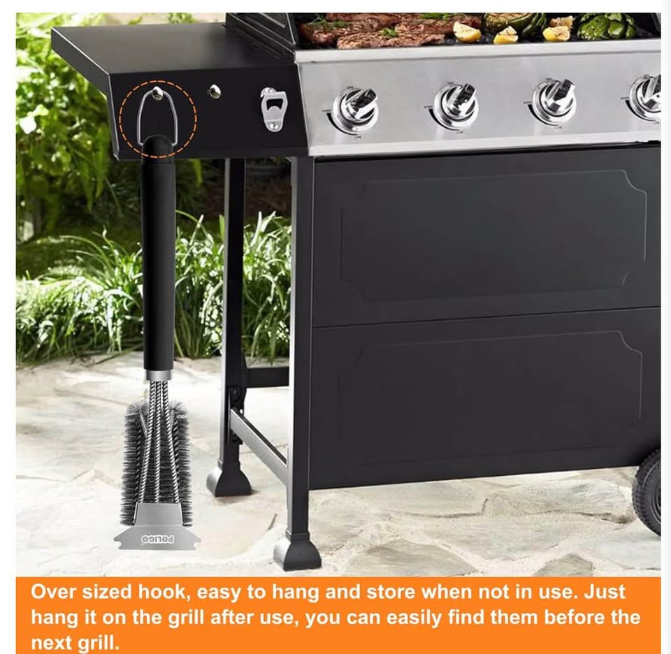 POLIGO Grill Brush and Scraper