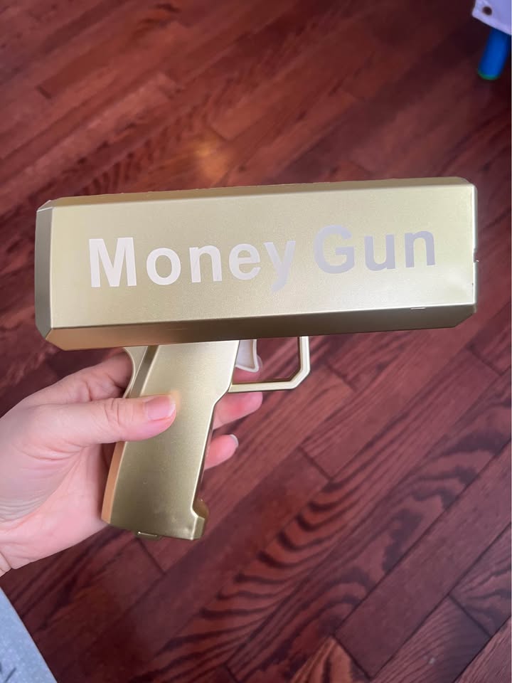 Money Gun Shooter Handheld Cash Money Gun Spraying Machine Money Dispenser with 