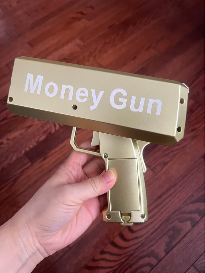 Money Gun Shooter Handheld Cash Money Gun Spraying Machine Money Dispenser with 