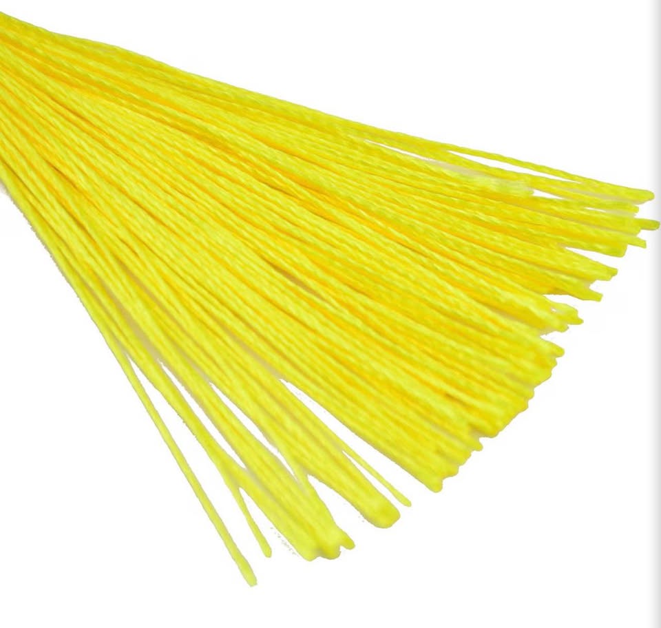 Yellow Craft Tassels with Loops