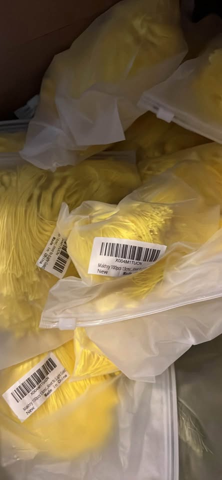 Yellow Craft Tassels with Loops