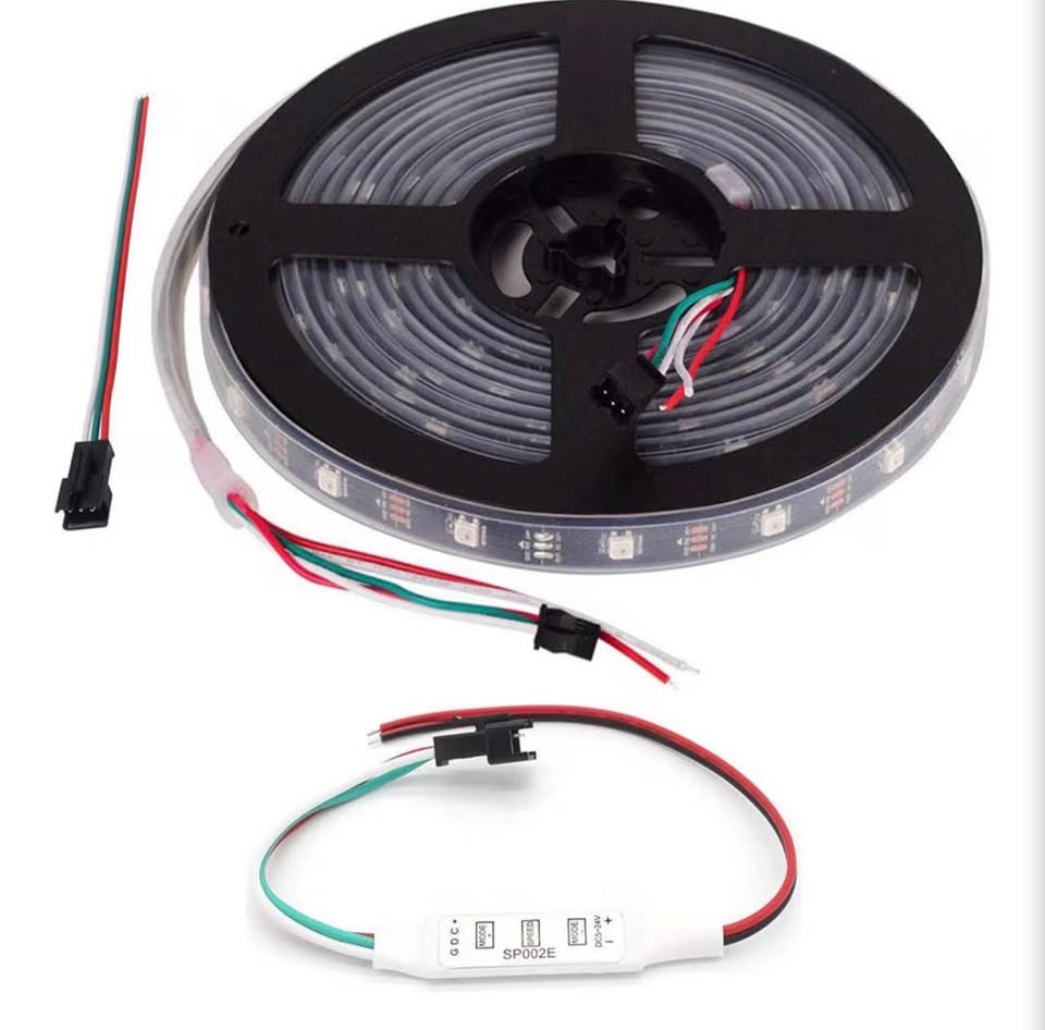 WS2812B LED Strip Lights 16.4ft 5M WS2812B 150LEDs Programmable Individual Addre