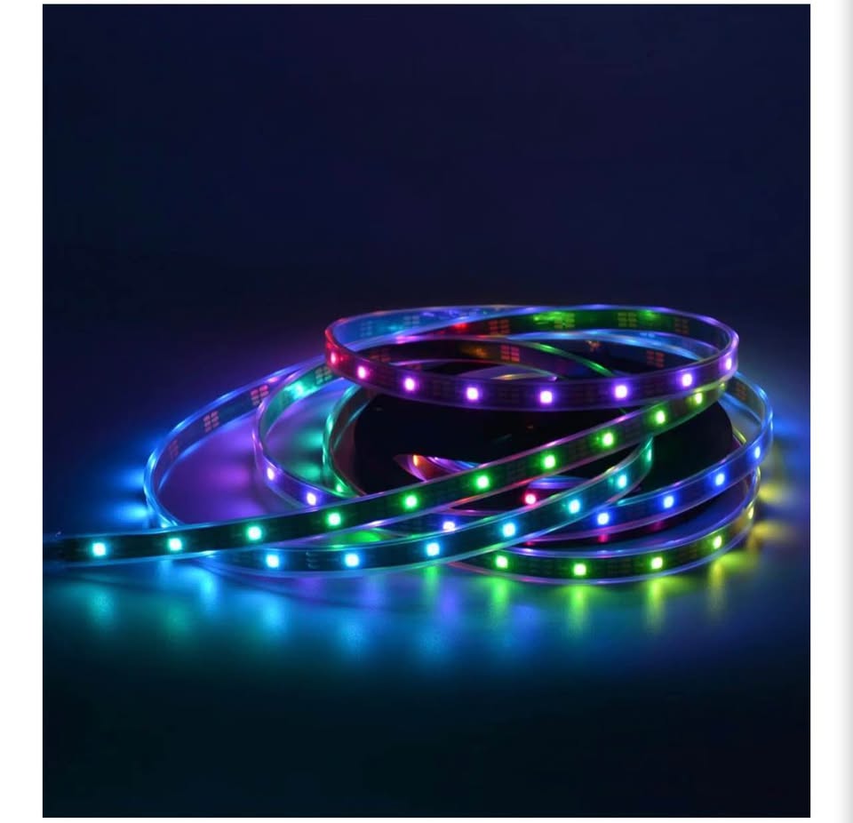 WS2812B LED Strip Lights 16.4ft 5M WS2812B 150LEDs Programmable Individual Addre