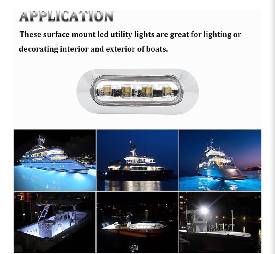 PSEQ LED Boat Utility Lights
