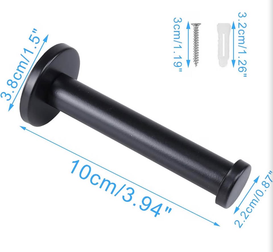 6-Pack Matte Black 304 Stainless Steel Wall Mounted Hooks