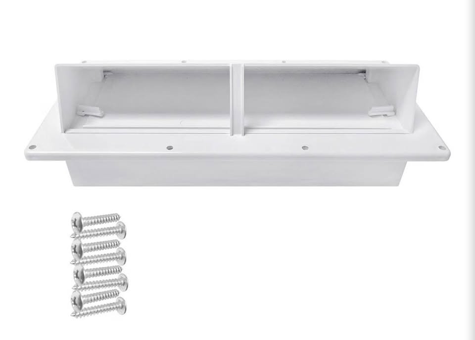Camp'N RV Exhaust Vent Cover (White) - Perfect RV Stove Vent Cover Replacement f