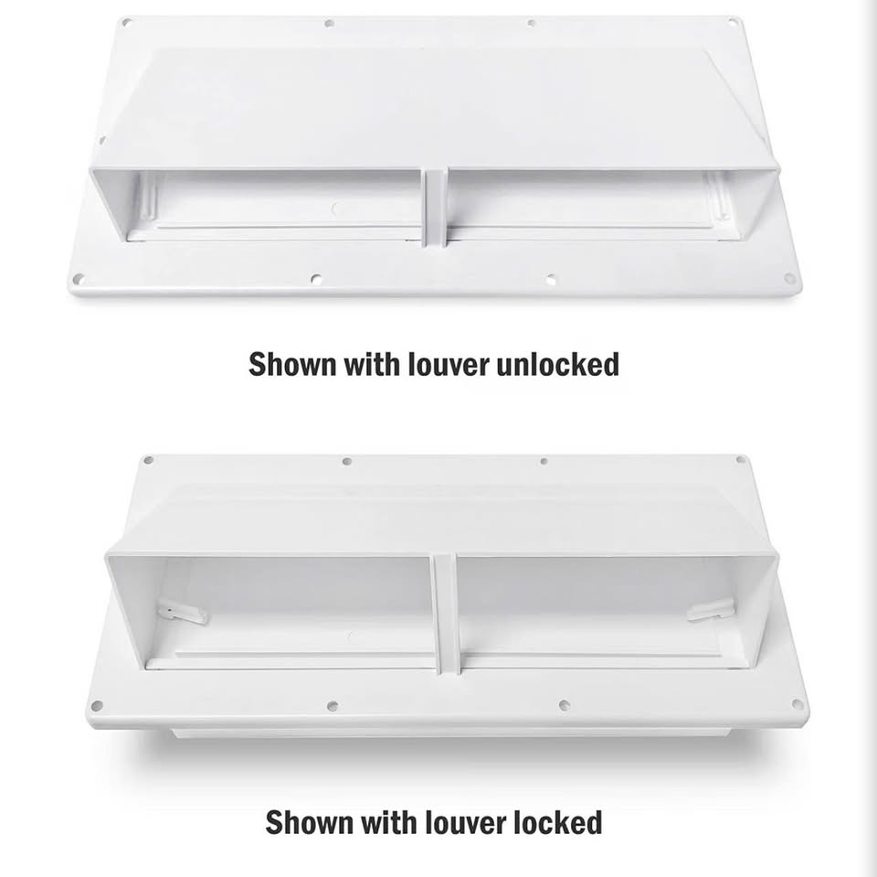 Camp'N RV Exhaust Vent Cover (White) - Perfect RV Stove Vent Cover Replacement f