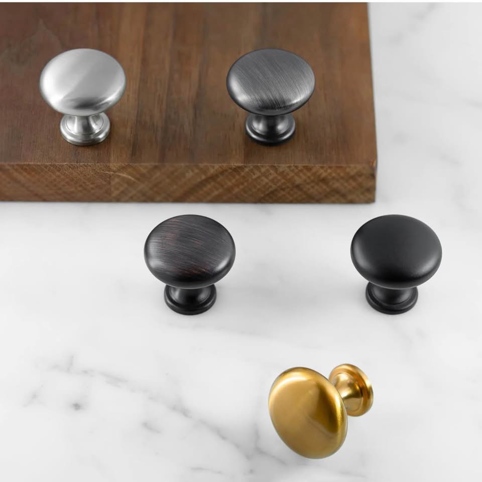 25 pack Matte Black Cabinet Knobs