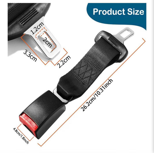 10 Inch Universal Buckle Extender, Restraint Extension, Upgraded Car Buckle Adap