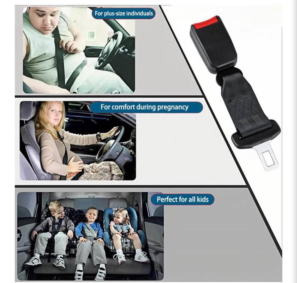 10 Inch Universal Buckle Extender, Restraint Extension, Upgraded Car Buckle Adap