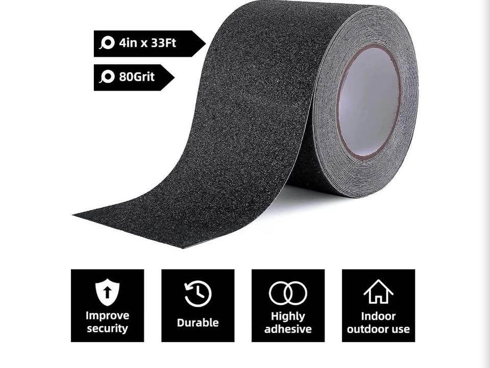 4in x 33ft Anti-Slip Grip Tape - 80 Grit