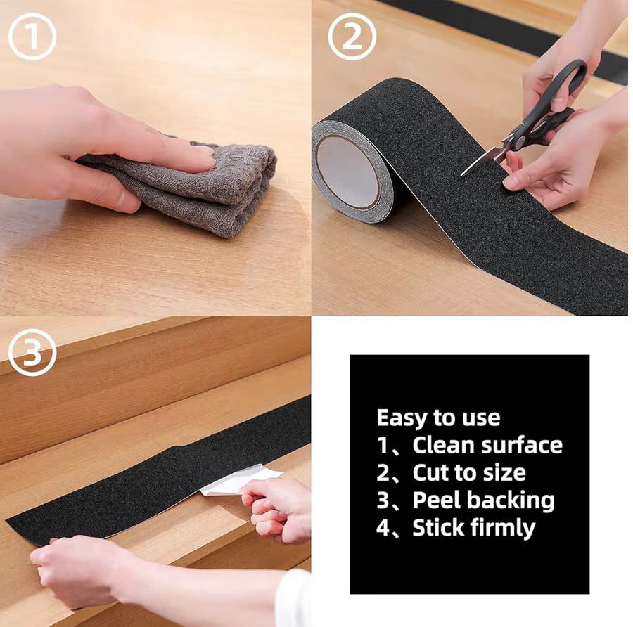 4in x 33ft Anti-Slip Grip Tape - 80 Grit
