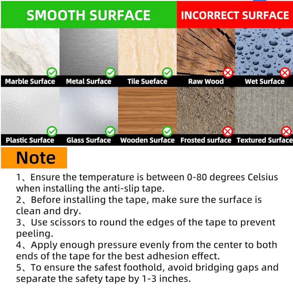 4in x 33ft Anti-Slip Grip Tape - 80 Grit