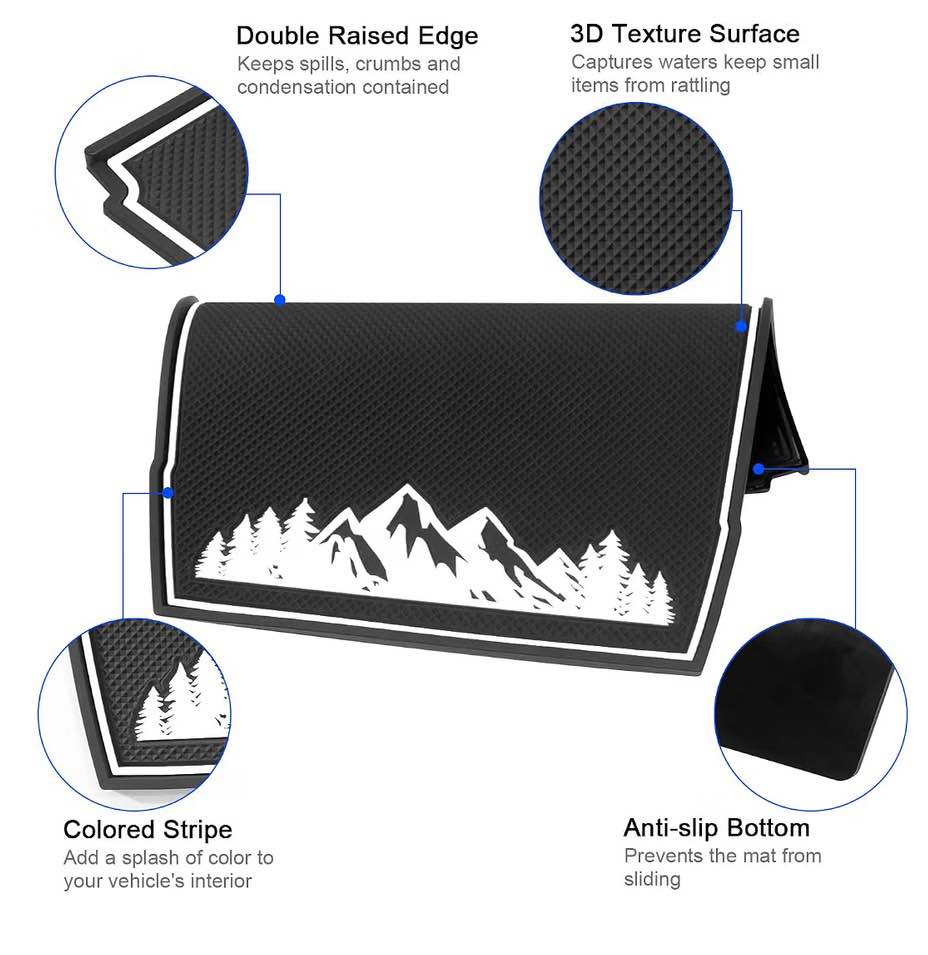 Dashboard Mats for Subaru Crosstrek Accessories 2023 2022 2021 2020 2019 2018 Su