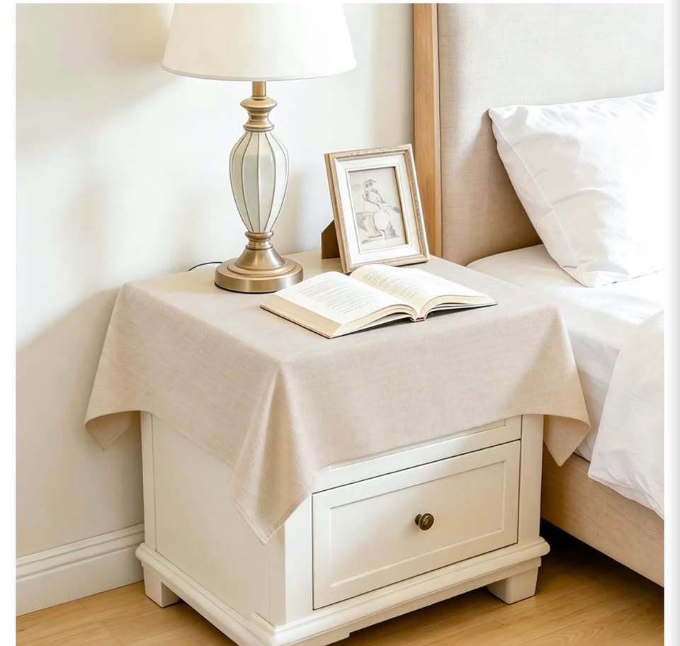 Square Beige Tablecloth35x 35 inch
