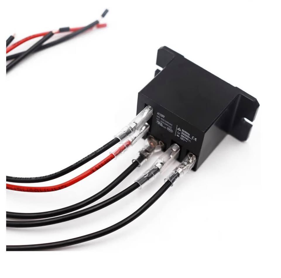 Tnisesm 2PCS Sealed Power Relay SPDT AC120V Coil, 20 Amp 120 VAC with Flange Mou