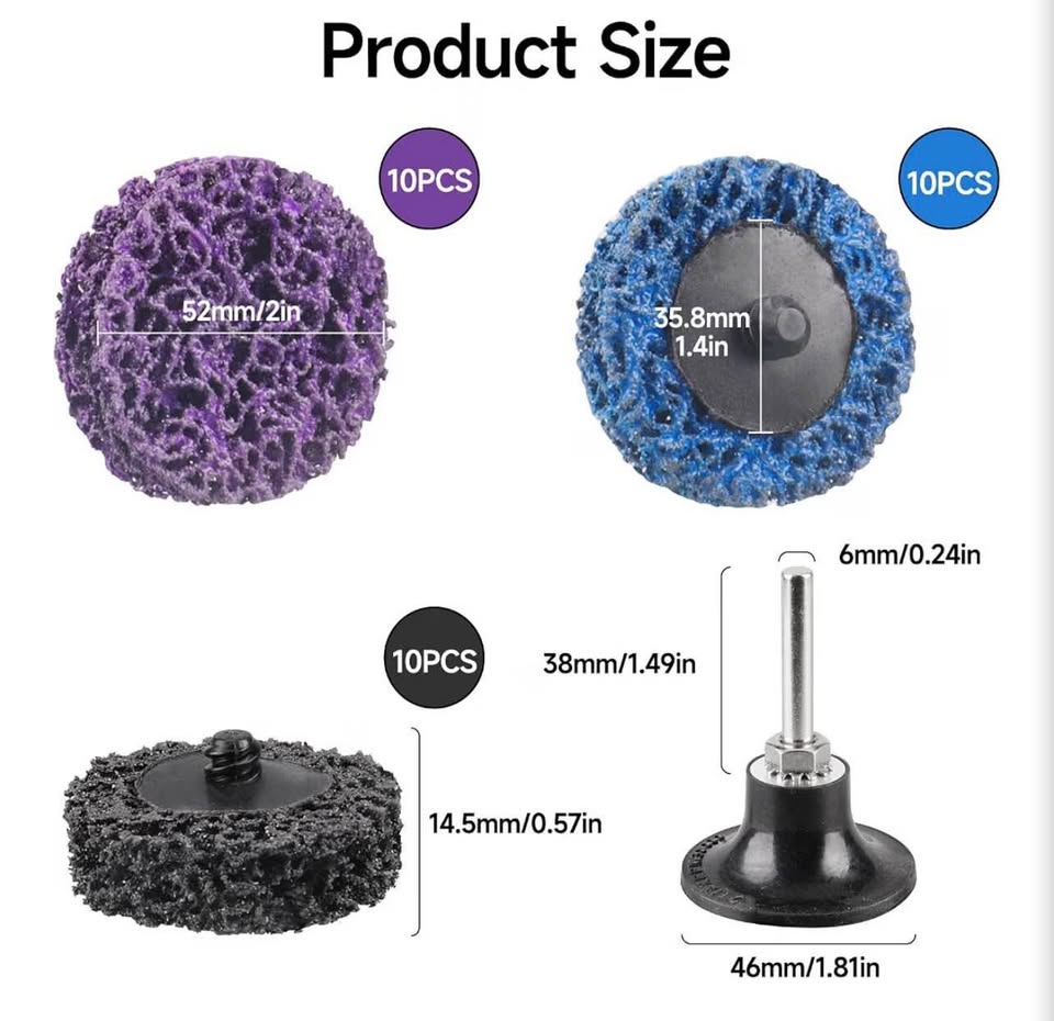 31 Pcs 2 Inch Diamond Sanding Disc Set with 1/4" Holder Mix Color
Quick Change W
