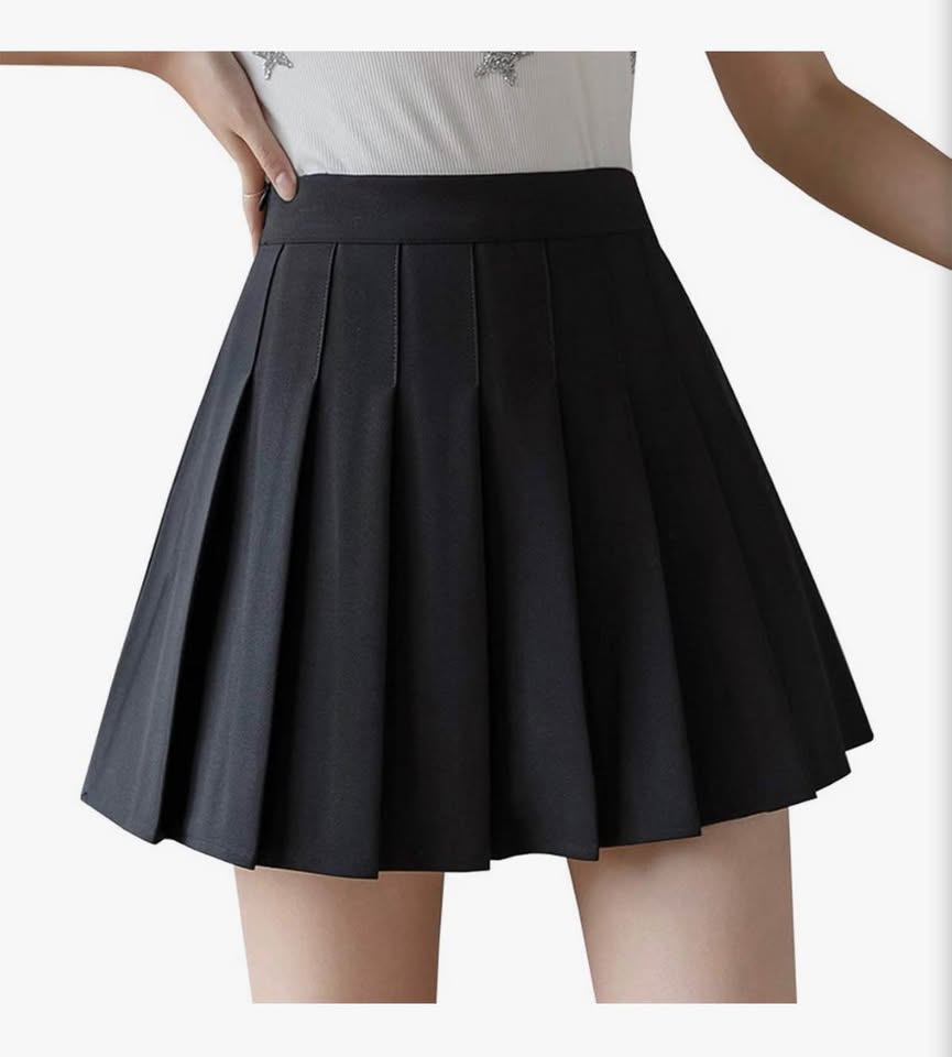 Women's High Waist A-Line Pleated Mini Skirt Short Tennis Skirt