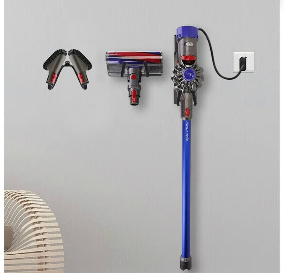 2 Pack Vacuum Hose and Head Holder - Wall Mount Stand Storage Rack for Canister 