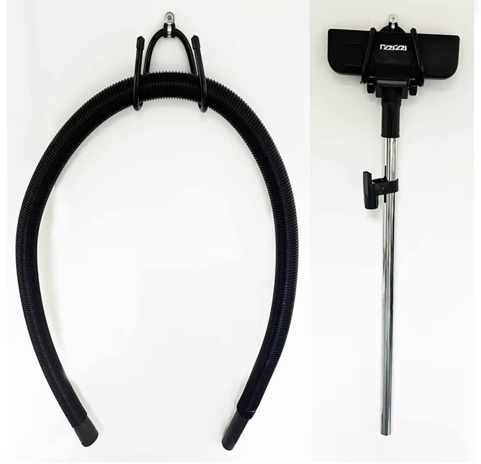 2 Pack Vacuum Hose and Head Holder - Wall Mount Stand Storage Rack for Canister 