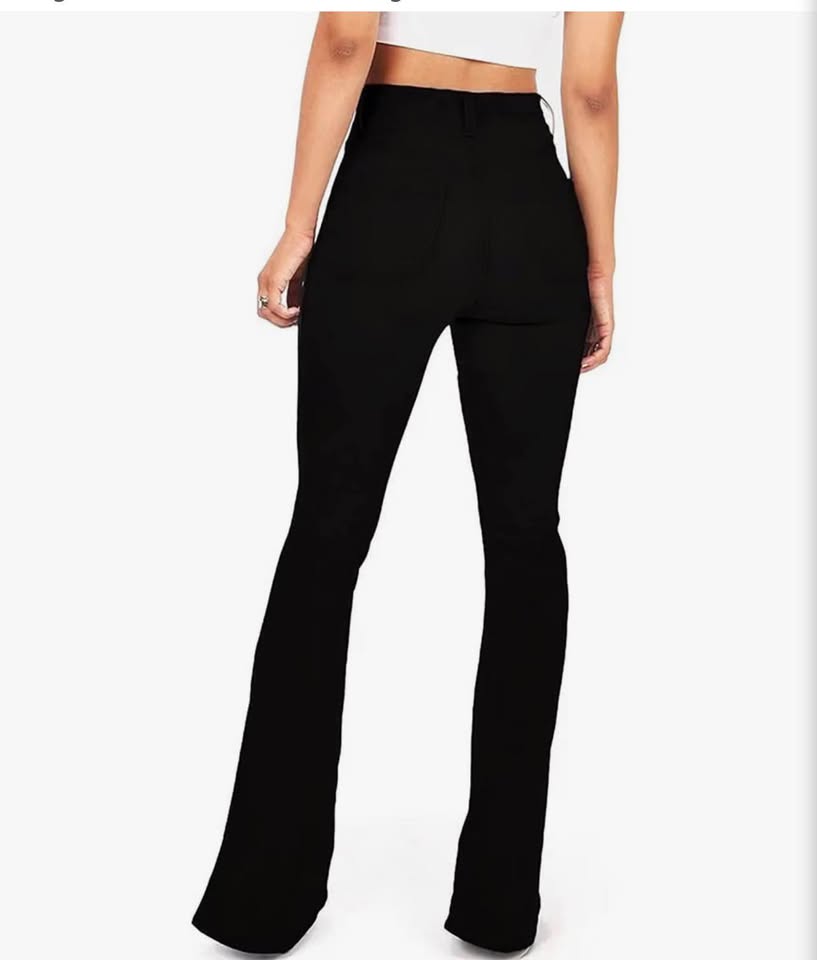 High Waisted Black Flare Jeans size 10 &12&S&L