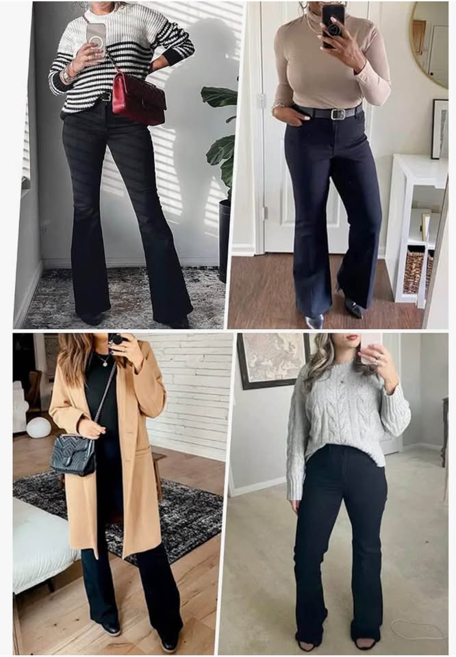 High Waisted Black Flare Jeans size 10 &12&S&L