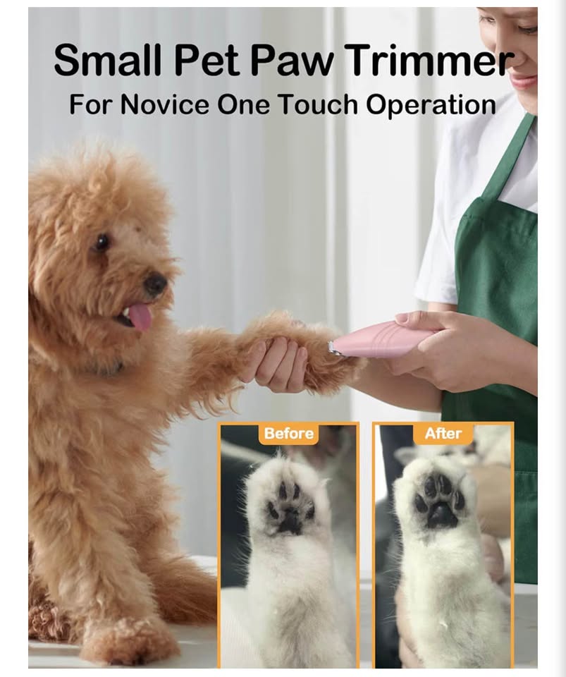LEYOUFU Dog Paw Trimmer for Grooming, Cordless Electric Small Pet Grooming Clipp