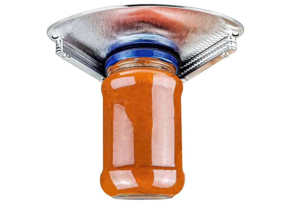Stainless Steel Jar Openers for Seniors, Under Cabinet Jar Opener Tool for Weak 