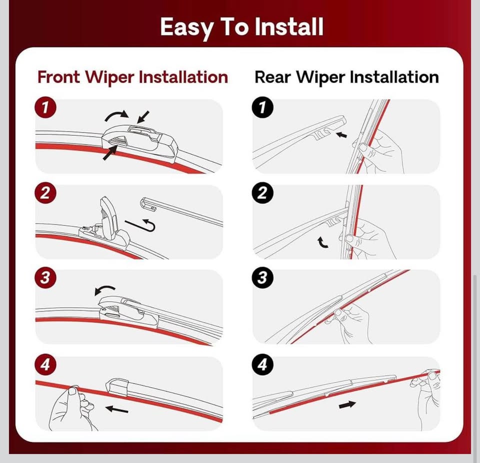 All-Season Windshield Wiper Blade Set