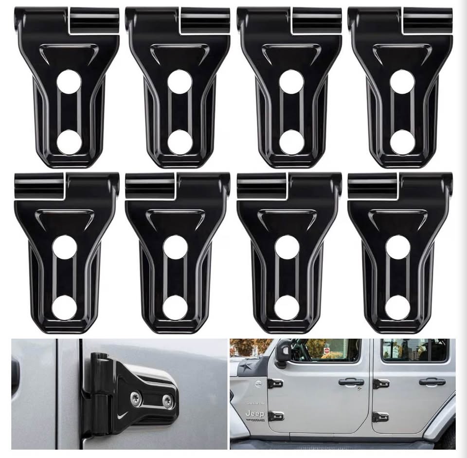 Door Hinge Cover Trim Exterior Accessories Decoration for 2018-2025 Jeep Wrangle