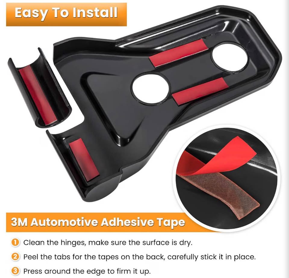 Door Hinge Cover Trim Exterior Accessories Decoration for 2018-2025 Jeep Wrangle