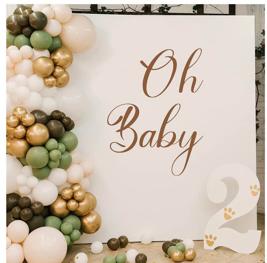 'Oh Baby' Party Backdrop Decals