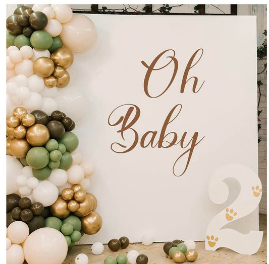 'Oh Baby' Party Backdrop Decals