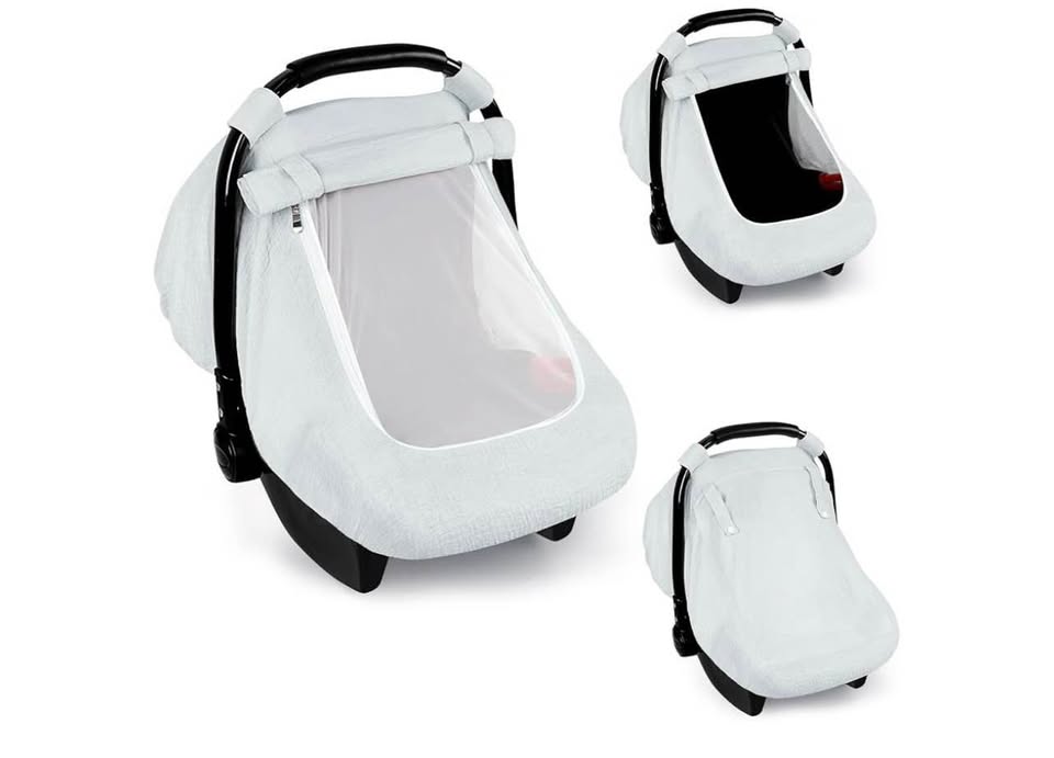 Car Seat Covers for Babies, Summer Baby Car Seat Cover for Boys Girls with Breat