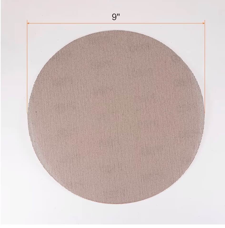 15pcs Mesh Sanding Discs 9 Inch Hook and Loop Sanding Net 180 Grits Dust Free Ab