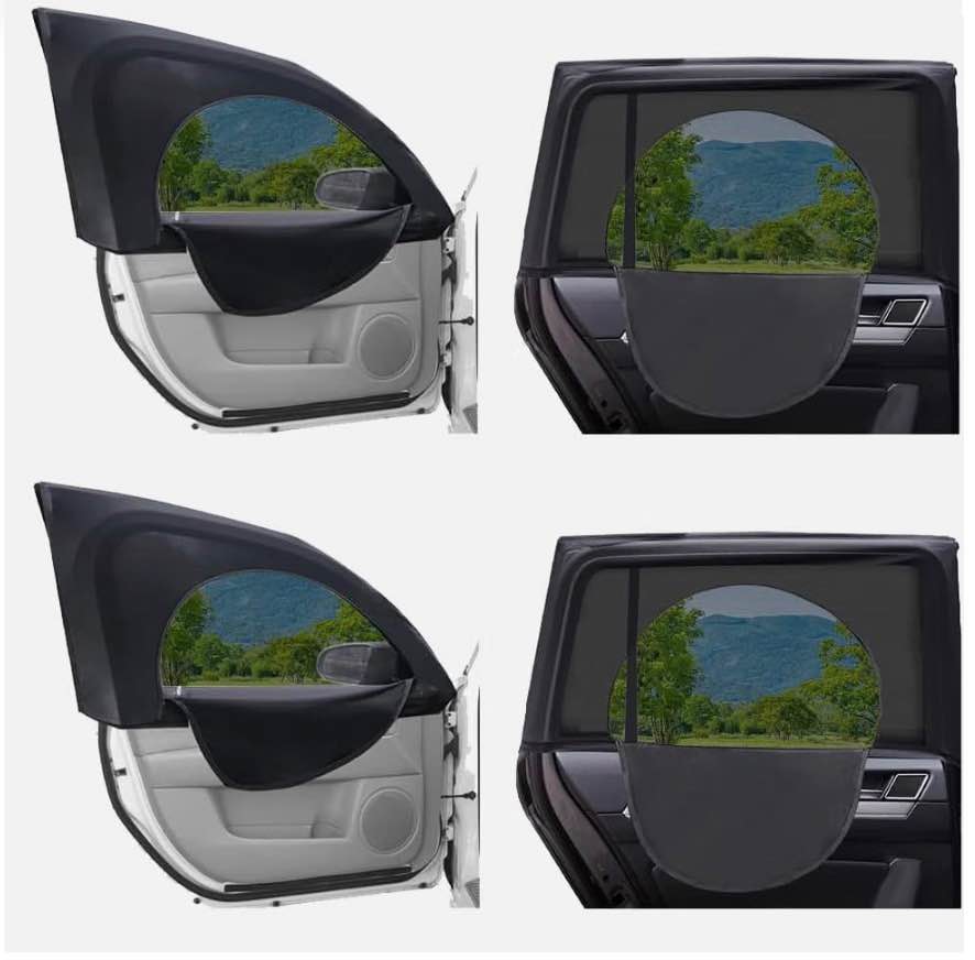 Universal Car Window Sun Shades (4-Pack)