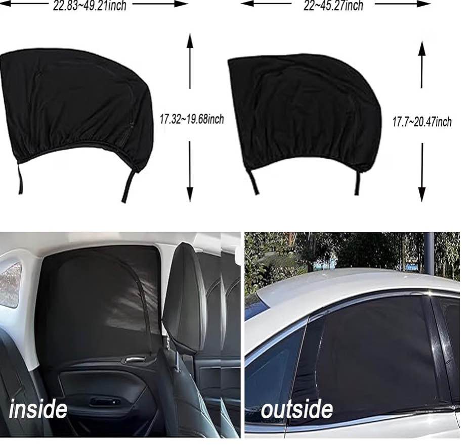 Universal Car Window Sun Shades (4-Pack)