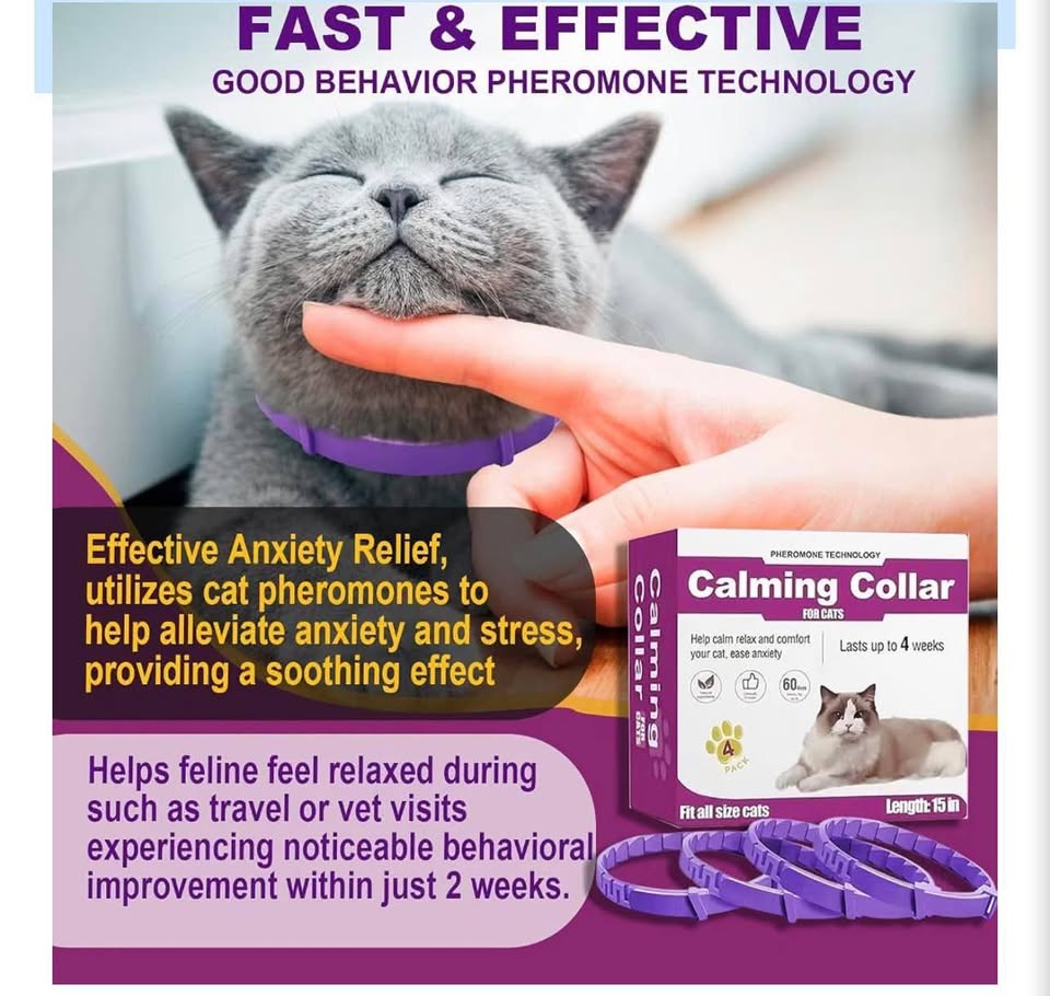 4-Pack Calming Collars for Cats
