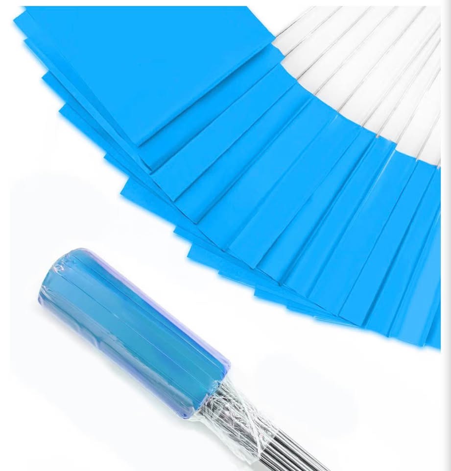 100 Pcs Blue Marking Flags 4x5 Inch