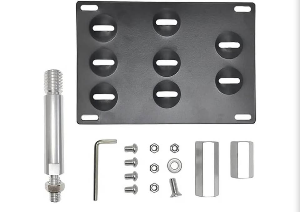 No-Drill Tow Hook License Plate Relocator for Mercedes-Benz CLA C117 W204 W205 W