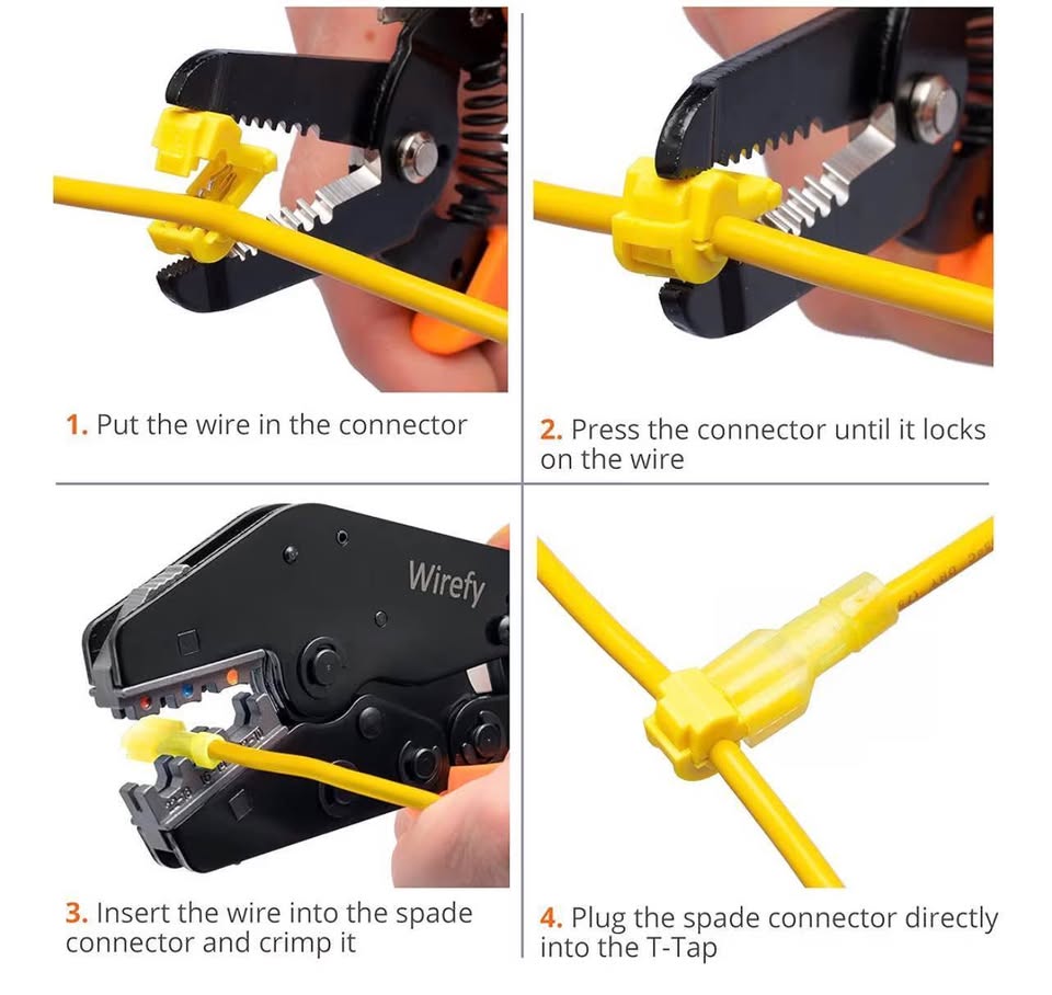 T-Tap Wire Connector and Spade Terminal Assortment Kit