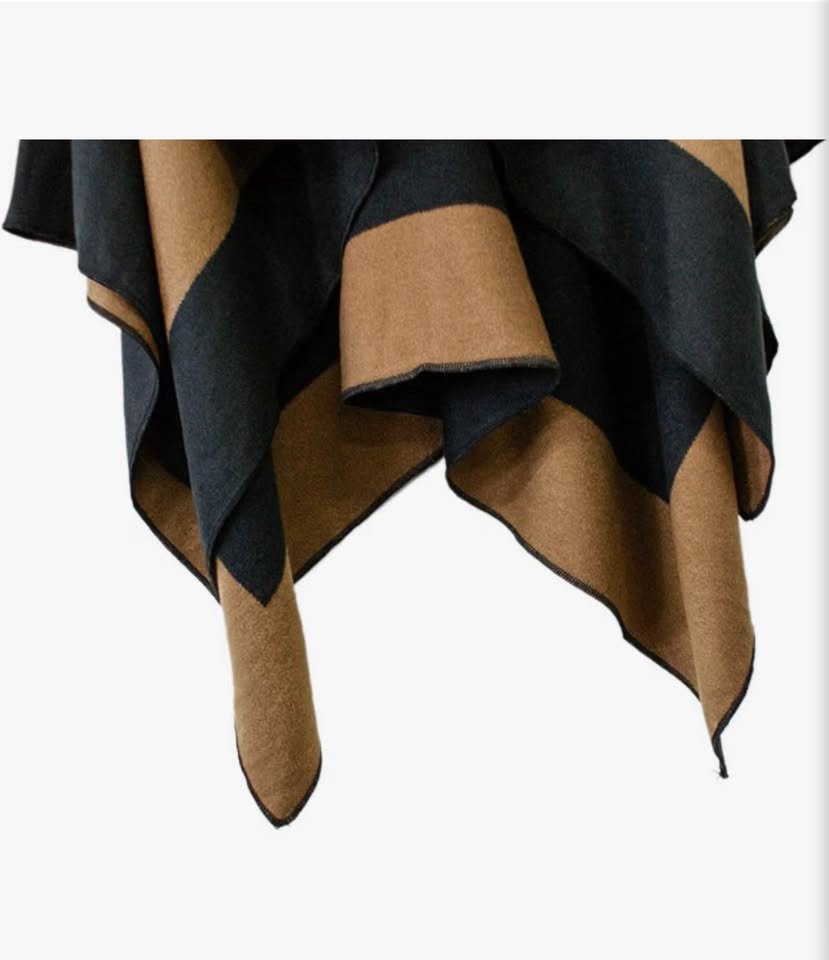Women's Shawl Wrap Poncho Ruana Cape Cardigan Sweater Open Front for Fall Winter
