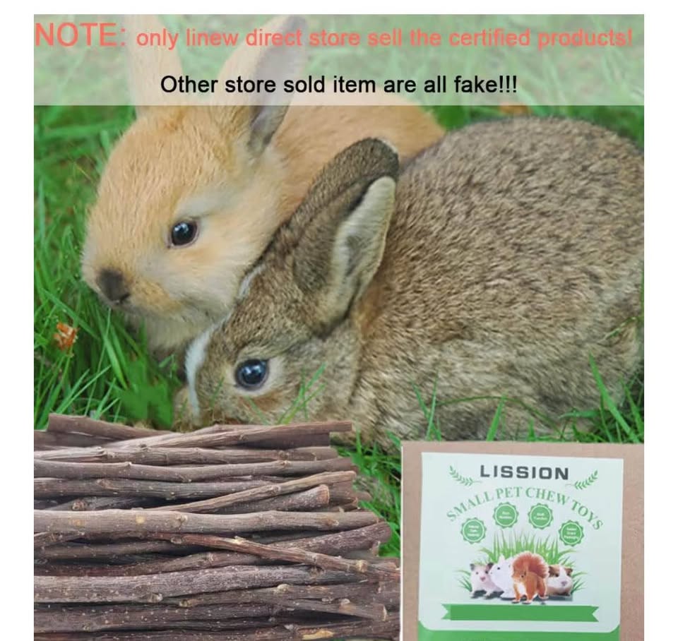 Apple Tree Sticks 2.2lb 1000g, Natural Wood Molar Sticks, Pet Chew Toys for Guin