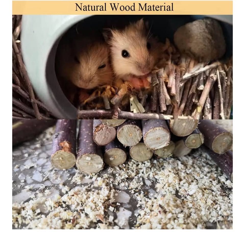 Apple Tree Sticks 2.2lb 1000g, Natural Wood Molar Sticks, Pet Chew Toys for Guin